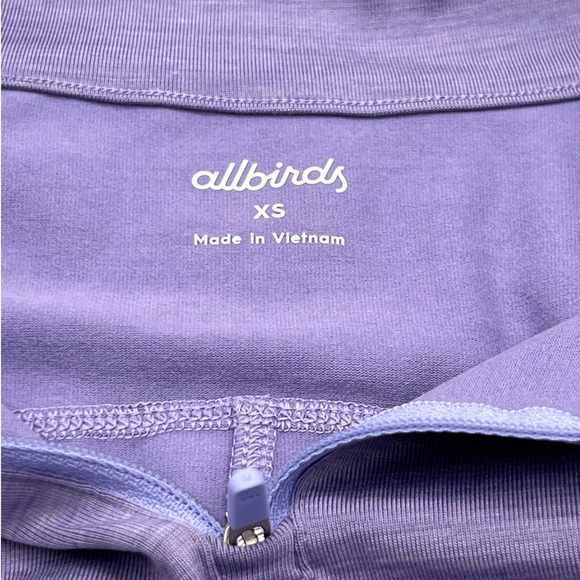 Allbirds Top Wmns XSmall Quarter Zip Pullover Sweatshirt Mid Layer Run Purple - Picture 3 of 13